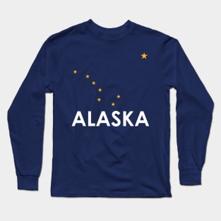 Travel Alaska Flag Stars Long Sleeve T-Shirt